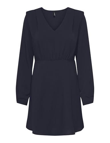 ONLY Damen Onlnova Life VIS L/S Monica Dress SOLID Kleid, Night Sky, X-Small