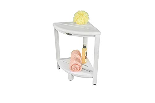 CoastalVogue Oasis Shower Stool, Driftwood - Thumbnail 3