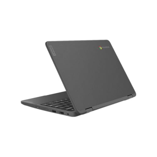 Image of Lenovo 300e Yoga Chromebook Gen 4 11.6 inch HD 2-in-1 Touchscreen Laptop, MediaTek Kompanio 520 2.0GHz, 8GB RAM, 64GB eMMC, ChromeOS, Graphite Gray