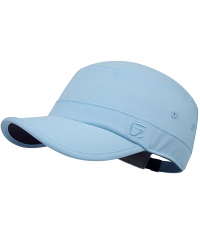 Image of GADIEMKENSD UPF50+ Military Hat Breathable Baseball Cap, Light Blue