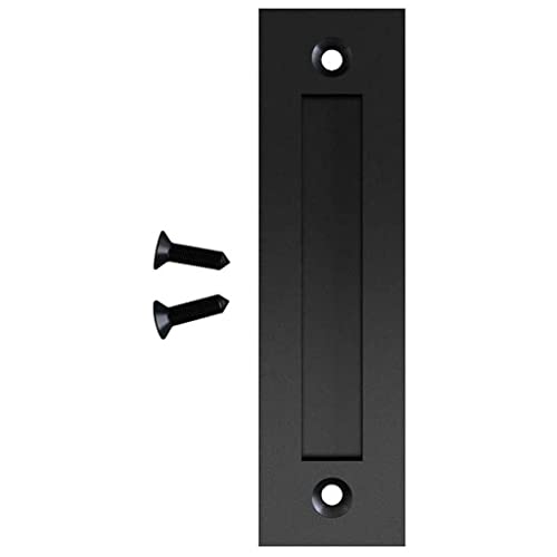 Poignée de porte encastrée carré flush pull pour placard noir