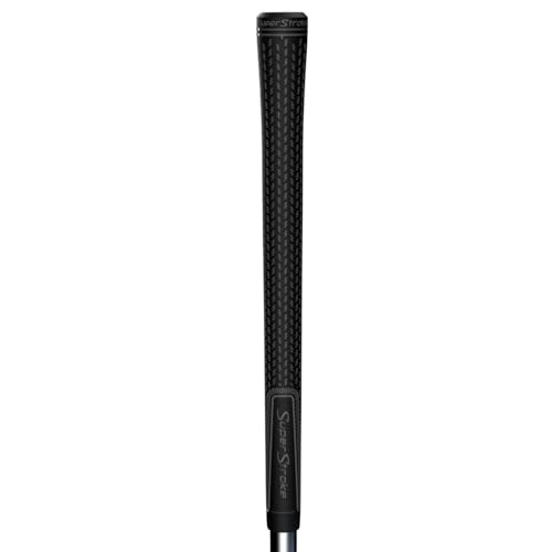 SuperStroke Crossline 2.0 Jumbo Golf Club Grips .60 Round Choice for Control and Confidence Black