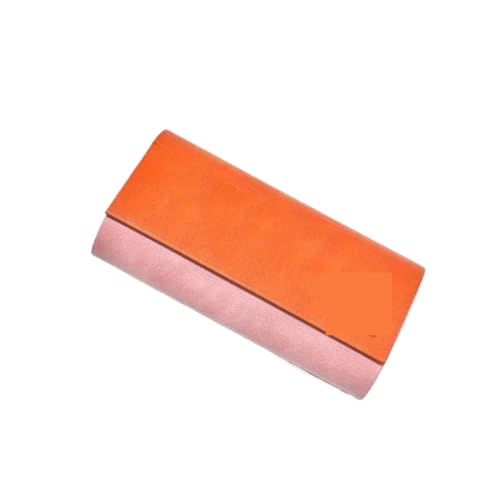 Étui à lunettes double bleu ou orange avec rangement rigide à double couche portable
