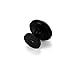 KUMGROT 8 Pcs Zinc Alloy Black Drawer Knobs Round Cabinet Drawer Pulls Handles with Screws