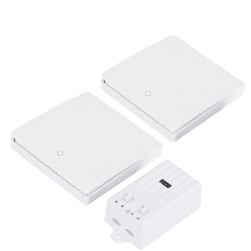 RF433 Funk Lichtschalter Set - Batterieloser Funkschalter Mit Empfänger