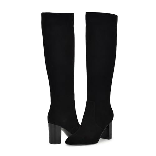 Botte Nine West Otton en cuir de qualité supérieure avec talon stable