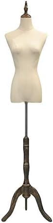 Torso Mannequin Stand, Mannequin Female Manikins Torso Body Busts , Clothing Jewelry Display, Shop Window Dummy Model Dress Form, Adjustable HEI