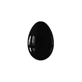 Yoni-Eier aus Jade, ungebohrt, Yoni-Eier, natürliches echtes Jade-Massage-Ei für Frauen, Kegel-Übungen, feminine Massagebälle, schwarzer Obsidian, S-3 x 2 cm