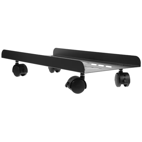 Support tour PC mobile avec roulettes plateau d'ordinateur stable