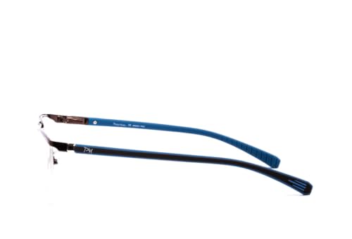 Image of 9860 Unisex Rectangle Half Rim Spectacle | Rectangle Shape Eyewear Frame | Modern Design | Everyday Fashion Accessory