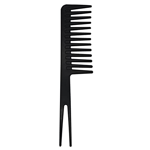 Peigne Professionnel à Dents Larges, Peigne Éventail, Peigne à Fourche, Peigne de Coiffure Humide, Peigne de Mise en Forme Pour Cheveux Bouclés à...