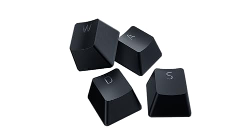 Razer PBT Keycap Upgrade Set - Compatibile con la retroilluminazione (materiale PBT superiore resistente alla lucentezza, stampaggio a doppio taglio con caratteri ultra sottili) Nero