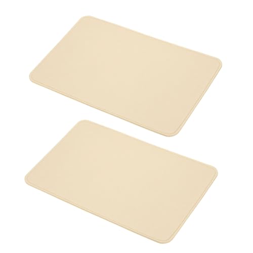 YELARXI Felt Base Shaper, Bag Bottom Shaper Purse Organizer Insert, Handbag Organizers Arc Corner Liner Board Insert, 14 x 9 Inch Fit for Purse Tote Bag Handbag Women (2 Pack, Beige)