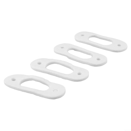 Paquete de 4 juntas de electrodo 981330 compatibles con calderas Vaillant-ecoTEC Pro 24/28, serie Plus y exclusiva, material de fibra de 70 x 26,5 x 3 mm para mantenimiento estándar de calentadores de