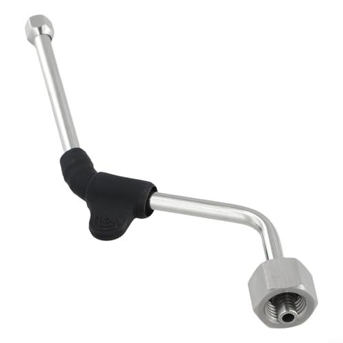 Shophubio Brazo de vapor para máquina de café espresso, varita de espuma de acero inoxidable, 6 mm de diámetro con accesorio de acero inoxidable de 1/4 pulgadas, compatible con (1 agujero) - imagen 4