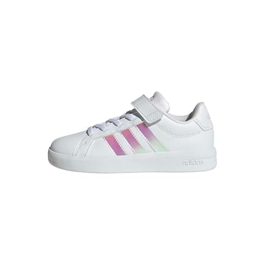 adidas Unisex Kinder Grand Court 3.0 Shoes Children, FTWR White/Iridescent/FTWR White, 34 EU