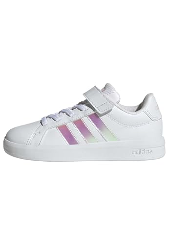 adidas Mixte Enfant Grand Court 3.0 Shoes Children, FTWR White/Iridescent/FTWR White, 34 EU