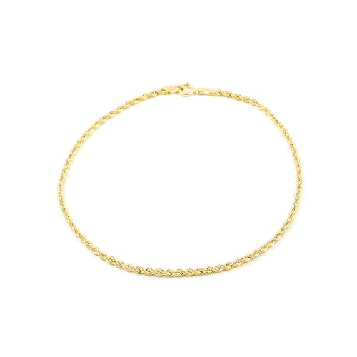 Monde Petit Pulsera Mujer Oro Amarillo 18K Salomonico Hueca 19 cm - Certificado Garantía - 1542