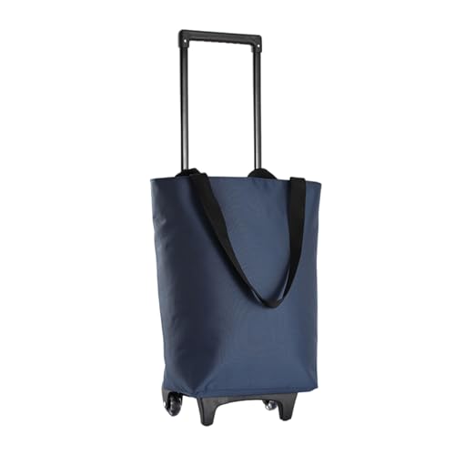 Robuste, wasserdichte Einkaufstrolley-Tasche auf Rädern – leichte Einkaufswagentasche für einfache Lagerung, perfekt für Supermärkte und Gemüse und praktisch