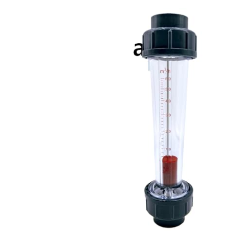 1pcs Industrial Plastic LZS-20 Flow Meter Rotameter Type Liquid Flowmeter for Water Treatment PVC Tube Inline Flow Meter(LZS-20-100-1000L-h)