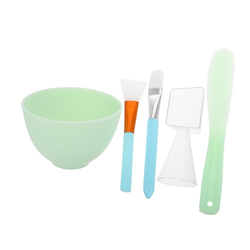 TOVINANNA Ergonomic Skincare Tools Silicone Face Mask Bowl Mixing Brush Spatula Kit for Professional Use