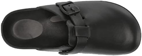 YOKI-RIA Women's Open Slip On Clog with Upper Buckle, Black, 9 M US | Image 4