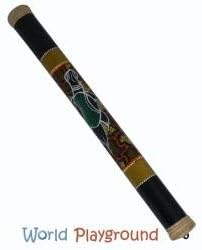 Bamboo Rainstick with Aboriginal Design (100cm/1 metre)