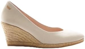 VISCATA Roses Espadrille Canvas Wedges Spain Handmade 2 ½” Heel Woman Wedge Pumps with Organic Cotton Canvas and 100% Natural Jute Midsole for All Occasions: Casual, Work, Party