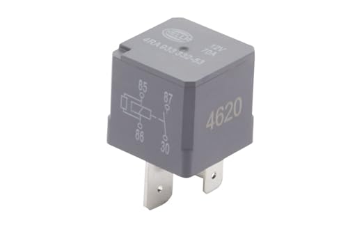 Relais 12V HELLA 4 pôles noir 4Ra933332531 pour réparation électrique auto
