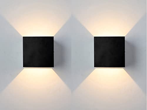 Image of Indoor LED Wall Lamp with Touch Switch, Cordless Lamp Rechargeable USB Wall Sconce Lights Battery Powered Bedside Lamps for Bedroom Children's Room Corridor Stairwell (Black 2pack, 3000K)