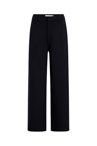 Calvin Klein Women’s Milano Wide Leg Trousers, Black (Ck Black), S