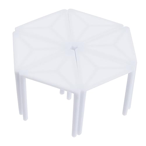 SOLUSTRE Elegant Pizza Bracket Plastic Tripod Stack for Home Restaurant Anti-stick Fixing Frame for Pizza Boxes