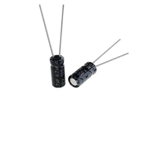 Condensateurs électrolytiques en aluminium 100V 4.7uF pour réparation électronique (50pcs)