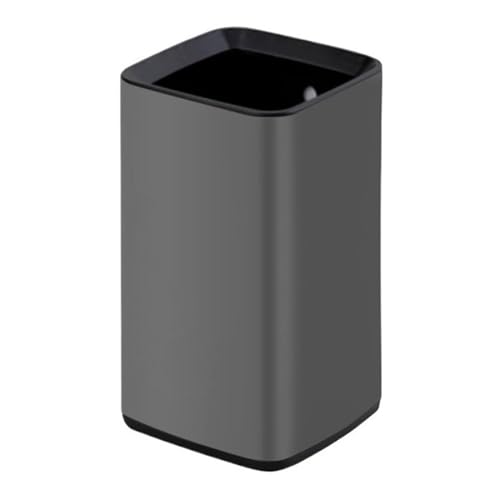 Poubelle pour la cuisine grise en métal de 3.1 gallons avec seau intérieur amovible