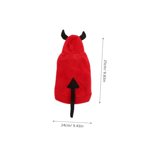 Disfraz para perros y gatos de diablo Halloween S miniatura 2