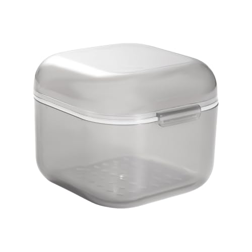 ネイル用プラスチック滅菌箱アートツールマニキュアペディキュアストレージコンテナ二重層爪ドリルビットクリーナー