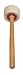 Maza para Bombo, Cabeza de fieltro blando Ã˜ 65 mm y mango de madera. Longitud: 320 mm