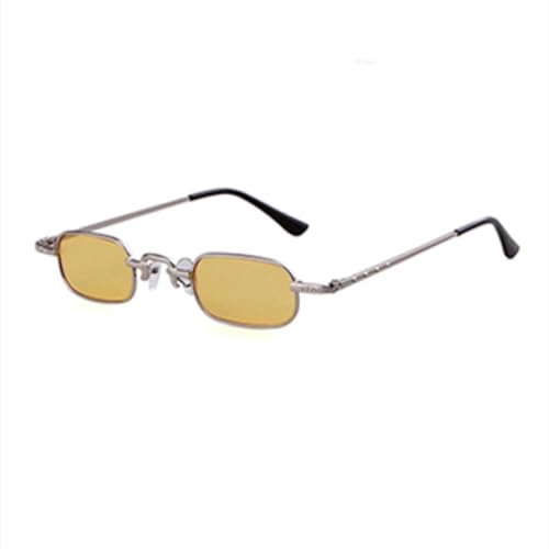 Lunettes de soleil rectangulaires steampunk noires verres teintés UV