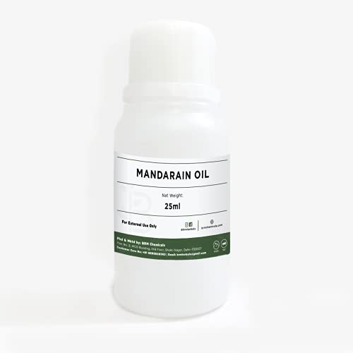 Image of Mandarain Essential Oil - Therapeutic & Cosmetic Grade - 25 Ml For Aromatherapy, Diffuser, Soap Making, Cosmetic Making, Lotions, Creams, Diy Personal Care For Face, Hair, Skin & Body