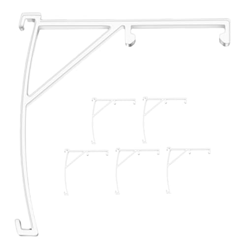 PRETYZOOM 6Pcs Clear Plastic Blind Clips Vertical Valance Retainer Holders for Enhanced Stability and Aesthetic Improvement Window Treatments Compatible with Various Blind Styles