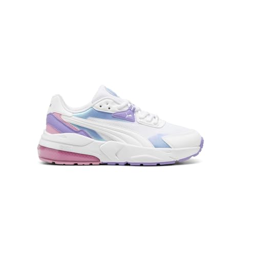 PUMA Kids Girls Vis2k Bouncy Sky Lace Up Sneakers Shoes Casual - White - Size 6.5 M