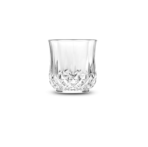 Image of CELLO Amore Whiskey Rocks Glass Set of 6 Pcs, 325 ml Transparent | Leadfree Freezer & Dishwasher Safe, Toughened Glass Set for Bar, Liquor, Whiskey, Cocktail, Mocktail, Mojito & Cold Beverages