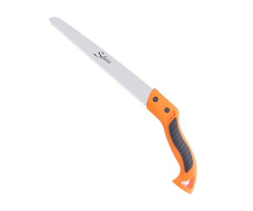 Image of Spanco Pruning Saw with Stainless Steel Double Action Teeth & Soft Fixed Handle | Heavy Duty Saw For Cutting Branches &Trimming | Tools for Lawn & Gardening (SPS-113)
