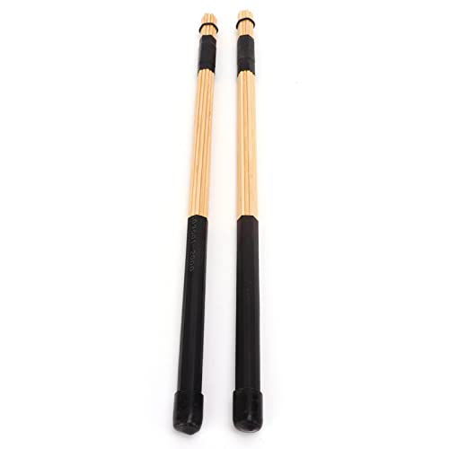 Cocoarm - 1 par de baquetas de bambú para batería, con punta de madera para sonido suave, modelo 5A miniatura 5