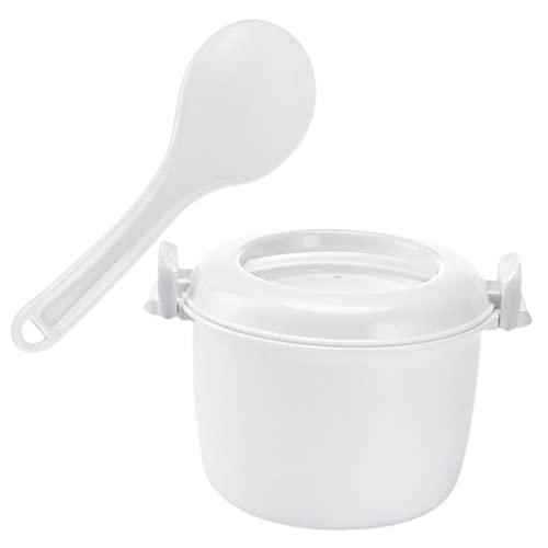 OFFSCH Microwave Rice Cooker Steamer 1 Set Large Capacity Mini Rice Cooker for Family Office Dorm