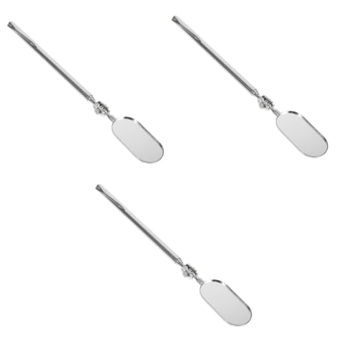 VILLFUL 3pcs Mechanics Inspection Mirror Telescoping Inspection Mirror Tool Auto Repair Stick Clip Versatile for DIY Professionals