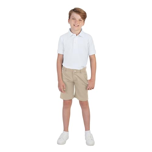 French Toast Unisex Kid's Short Sleeve Pique Polo Uniform Shirt (Standard & Husky)4