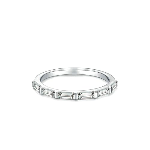 Bague femme mariage or blanc moissanite qui ne ternit jamais