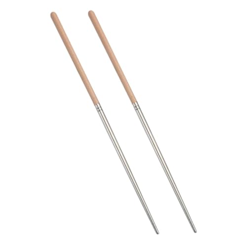 POPETPOP ステンレス製 ハンドル 長箸 耐熱防滑 揚げ箸 キッチン揚げ物用 繰り返し使える りばし対応