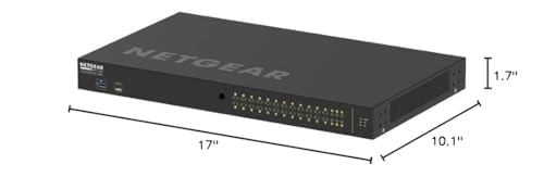 Image of NETGEAR AV Line M4250-26G4F-PoE+ 24 Port Switch GSM4230P-100NAS | L3 Managed | 24x1G PoE+ 300W and 4xSFP | Rack-Mountable | Cloud Care's 3 Year Warranty SupportPlus Included